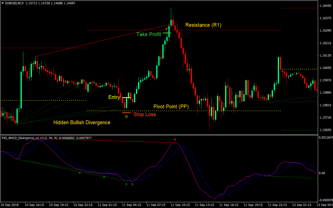 MACD Pivot Point Divergence Day Forex Trading Strategy ...