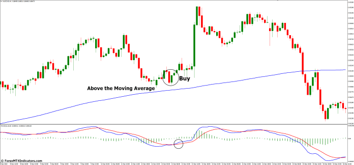 MACD and Moving Averages Combination Strategy - Buy Entry