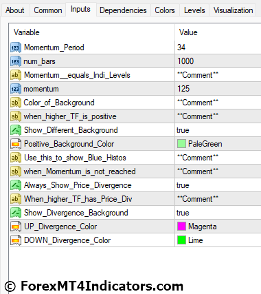 Momentum Reversal Detector MT4 Indicator 5 Momentum Reversal Detector MT4 Indicator Settings