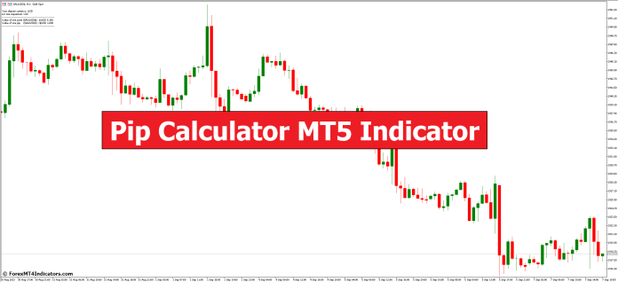 Pip Calculator MT5 Indicator