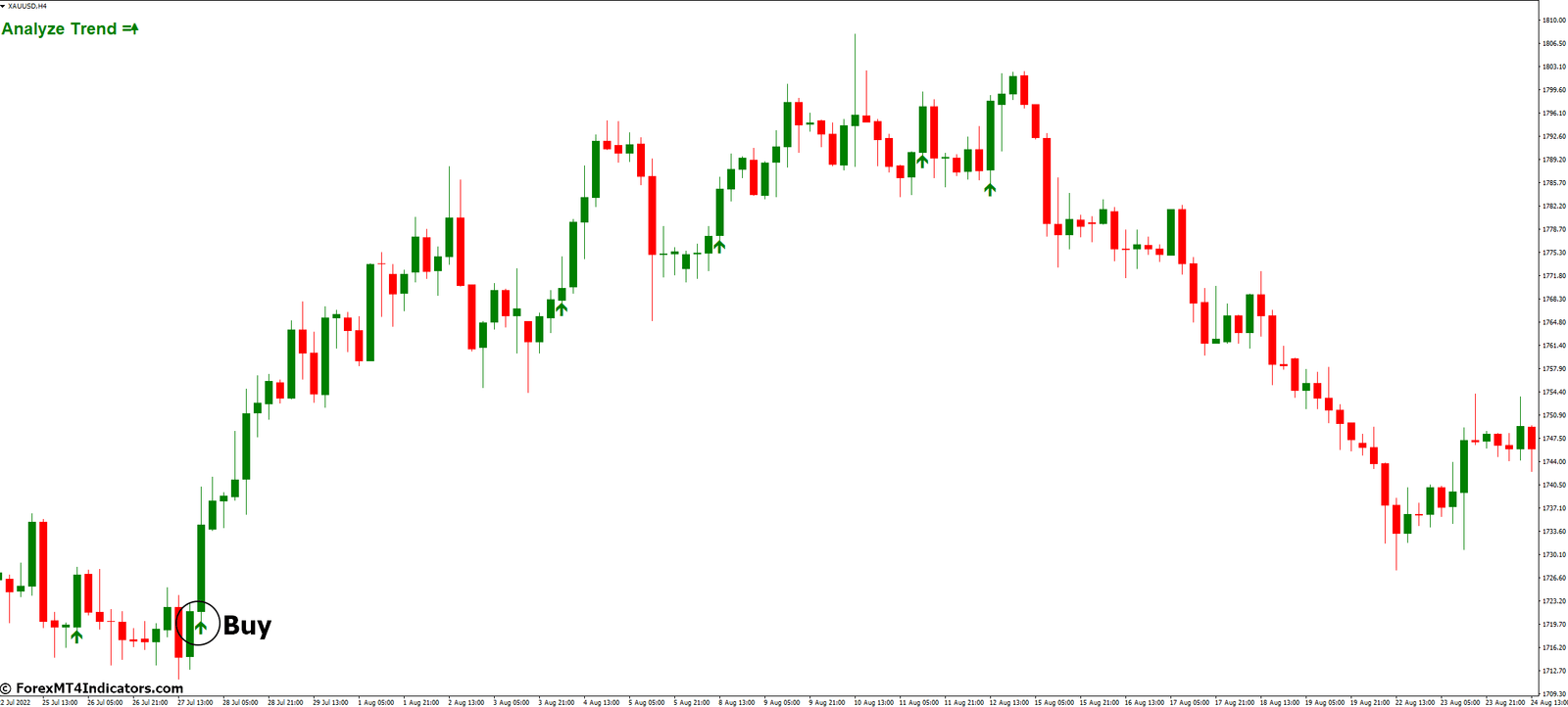 How to Trade with Forex Scanner Pro MT4 Indicator - Buy Entry