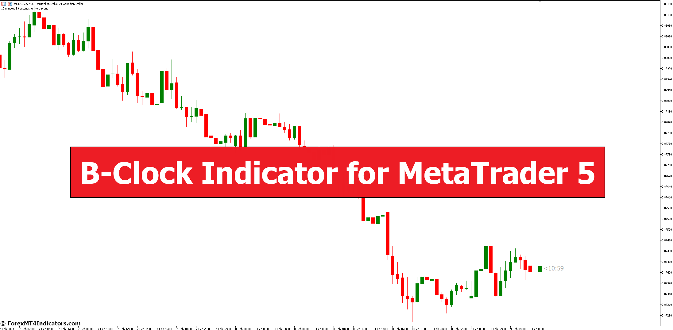 B-Clock Indicator For MetaTrader 5 - ForexMT4Indicators.com