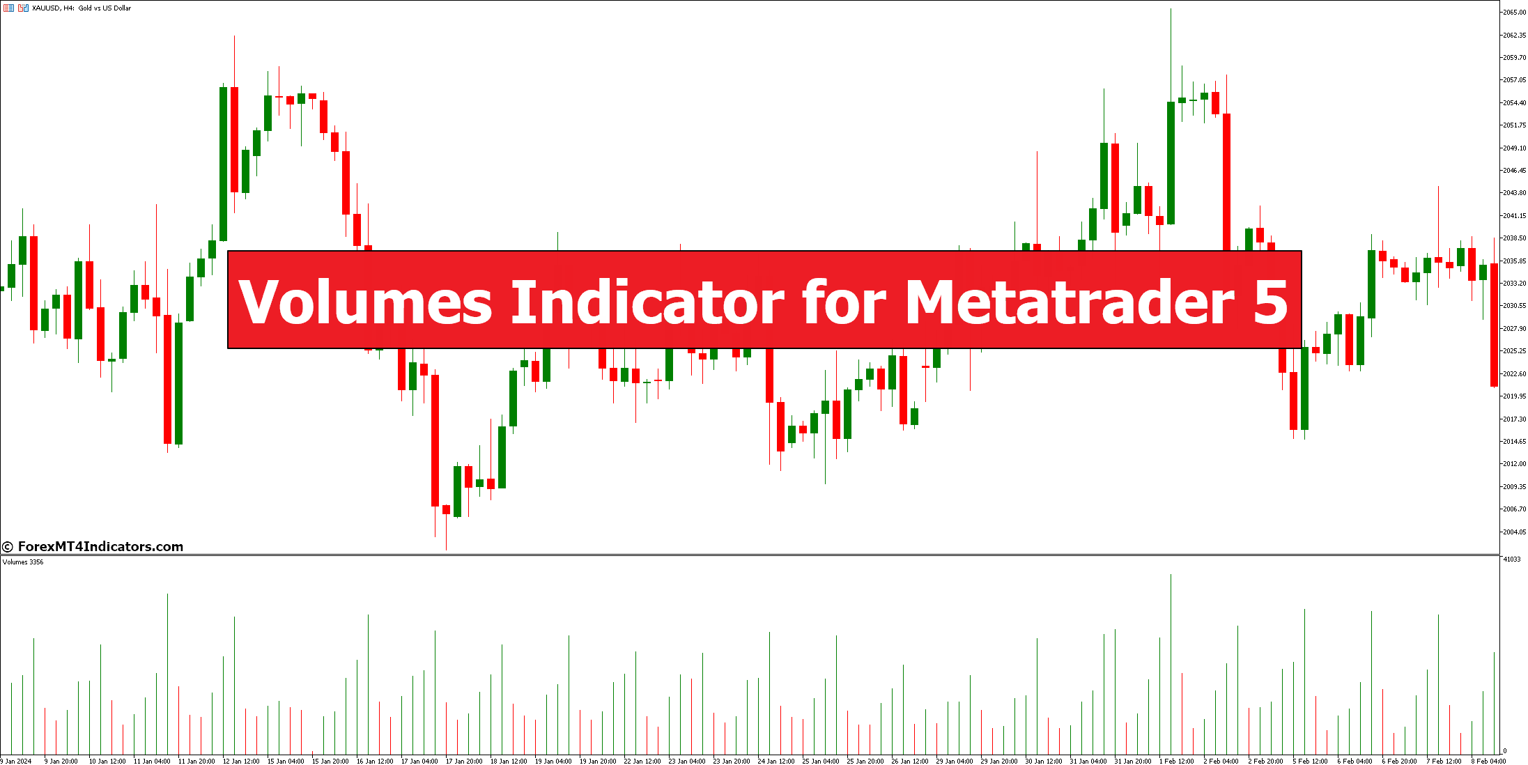 Volumes Indicator for Metatrader 5 - ForexMT4Indicators.com