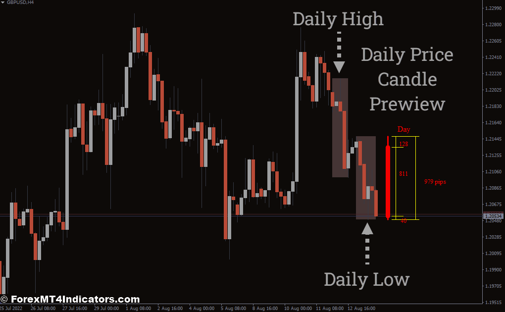 Day Bar Info Indicator for Enhanced Analysis
