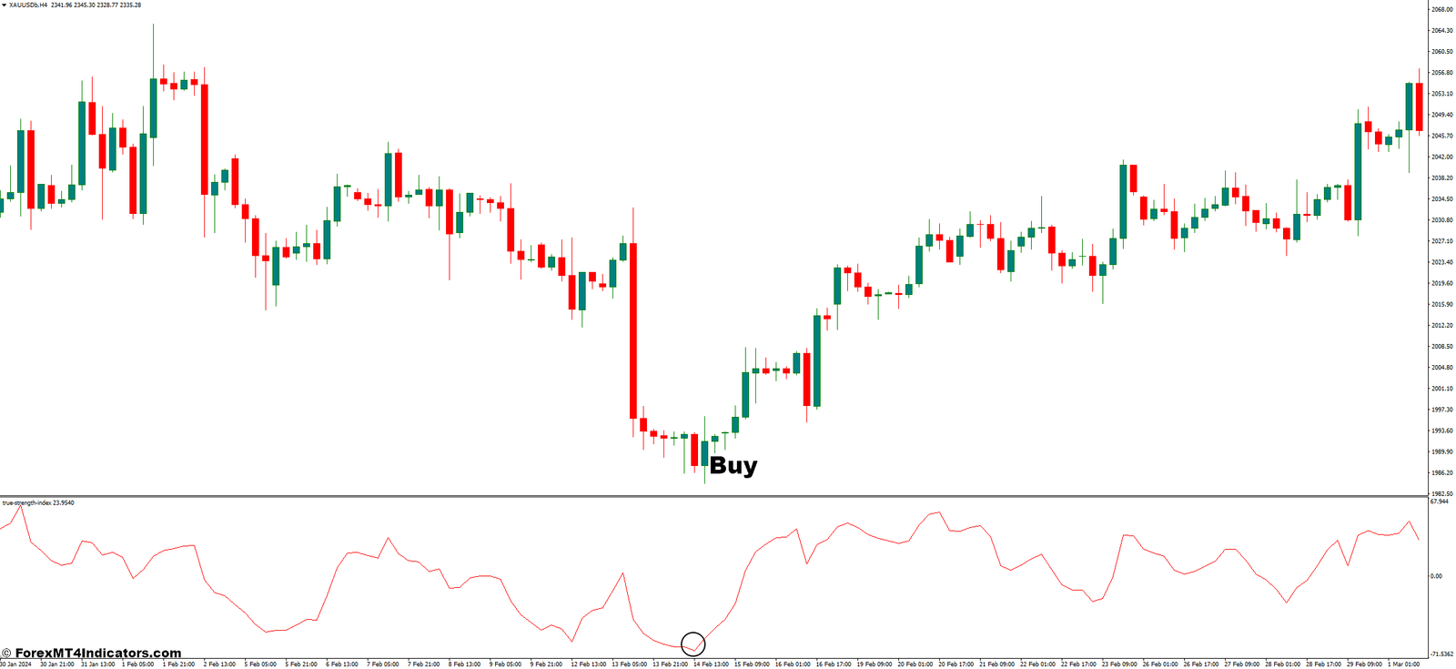 How to Trade With The True Strength Index Indicator - Buy Entry