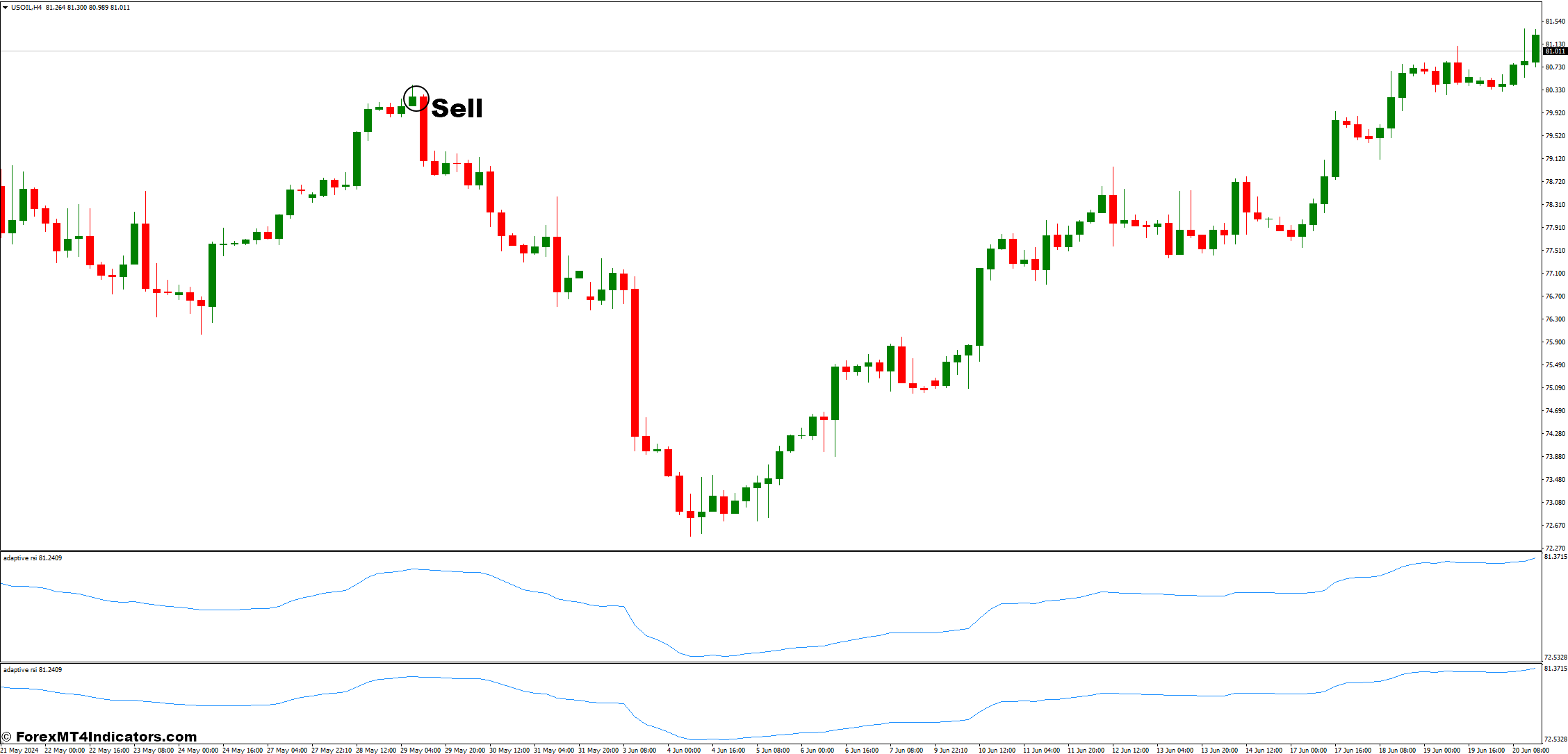 Mcginley Dynamic and Adaptive Forex Trading Strategy 3 How to Trade with Mcginley Dynamic and Adaptive Forex Trading Strategy - Sell Entry