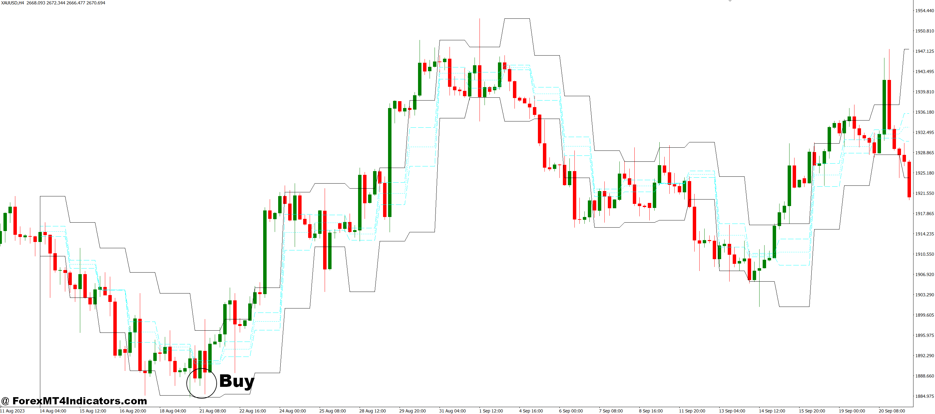 How to Trade with ACD_PV MT4 Indicator - Buy Entry