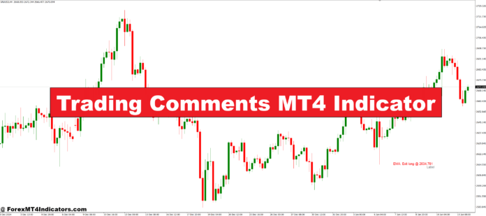 Trading Comments MT4 Indicator