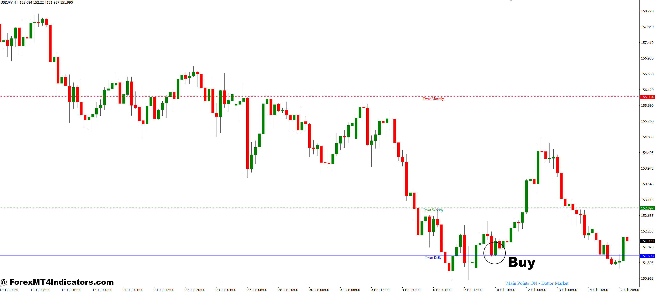 How to Trade with Main Points Dottor Market MT4 Indicator - Buy Entry