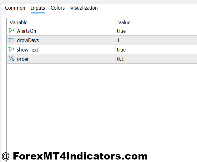 Golden Arrow MT5 Indicator 2 Golden Arrow MT5 Indicator Settings and Customization