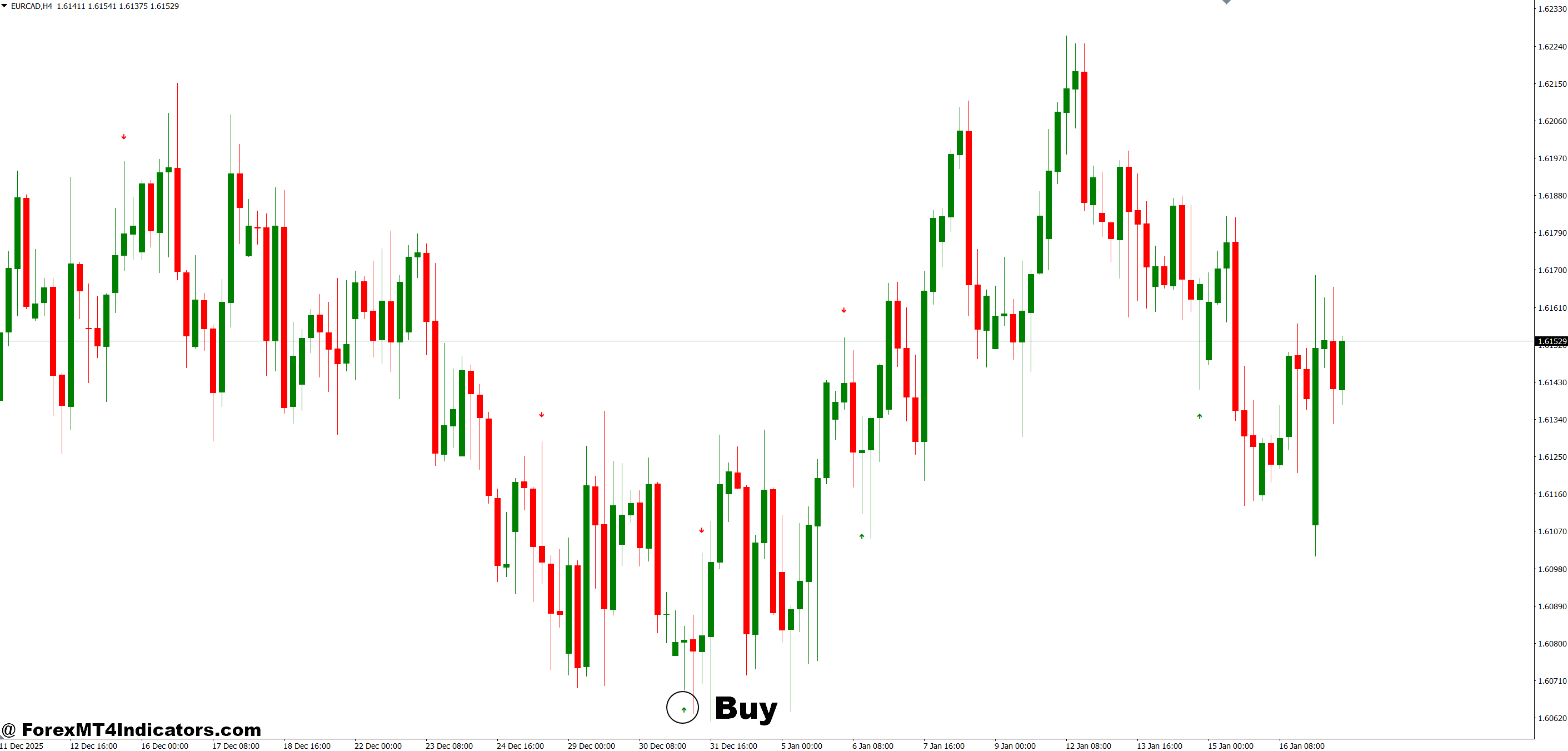 MT4 Pinbar Indicator 2 How to Trade with MT4 Pinbar Indicator - Buy Entry