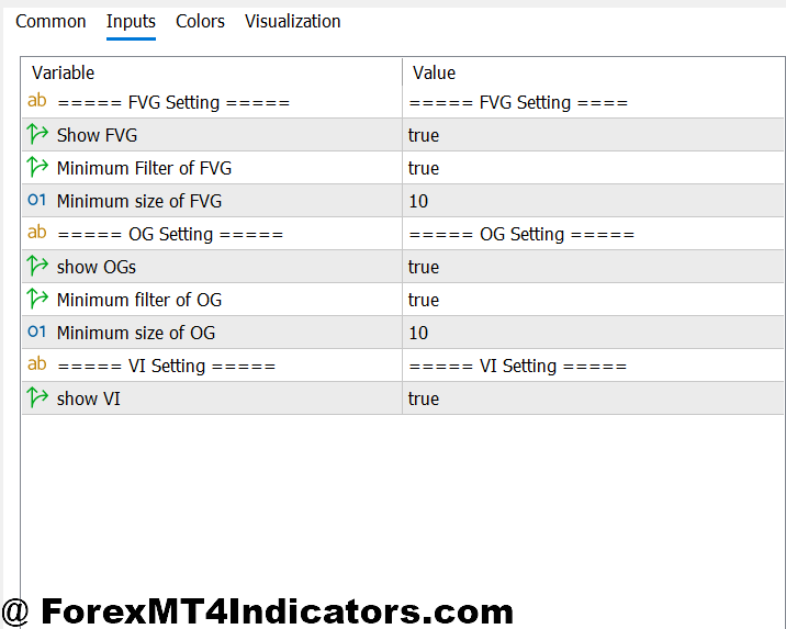 Imbalance MT5 Indicator 2 Imbalance MT5 Indicator Settings and Customization