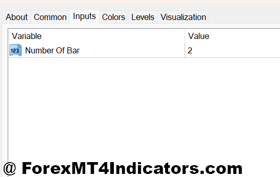 Footprint Indicator MT4 2 Footprint Indicator MT4 Settings