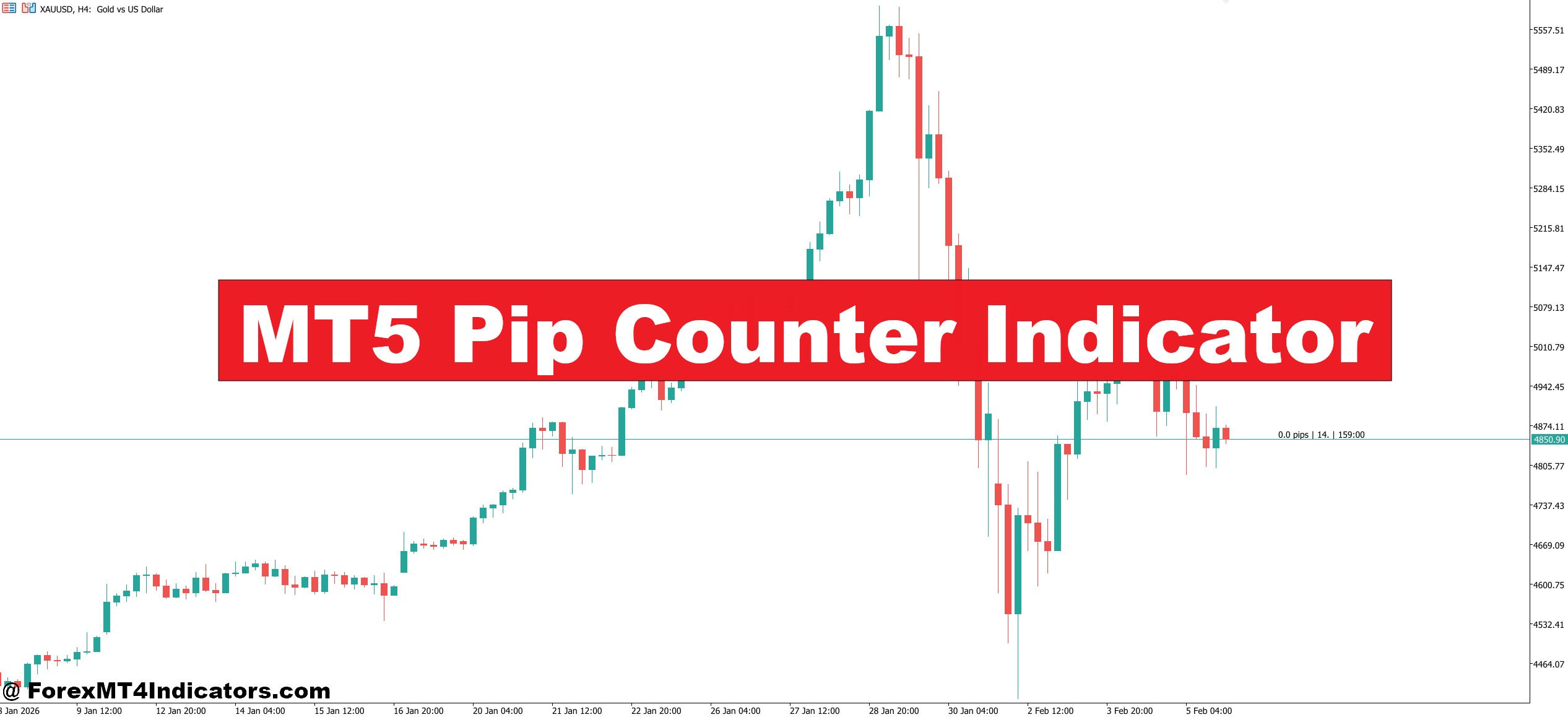 MT5 Pip Counter Indicator