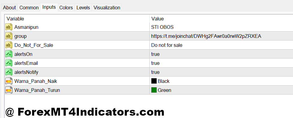STI OBOS MT4 Indicator 2 STI OBOS MT4 Indicator Settings and Timeframe Adjustments