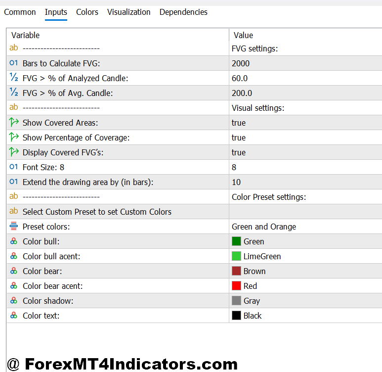 MT5 Gap Indicator 2 MT5 Gap Indicator Settings and Customization